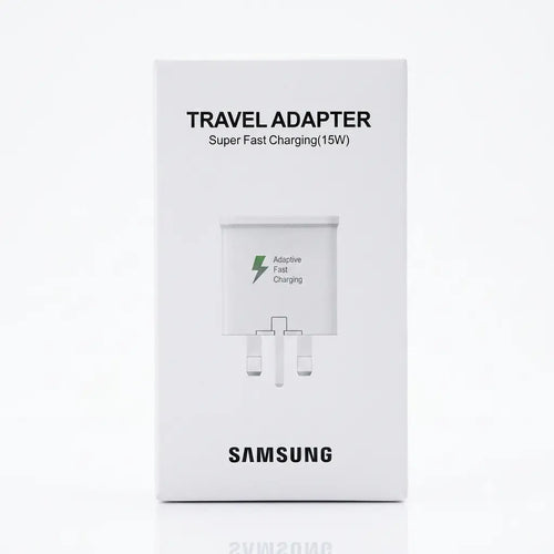15W Adaptive Fast Charging Travel Adapter – USB Wall Charger (Black & White)