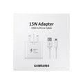 15W Adaptive Fast Charging Wall Charger with USB to Micro USB Cable – UK 3-Pin Adapter
