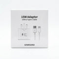15W Adaptive Fast Charging Wall Charger with USB to USB-C Cable – UK 3-Pin Adapter