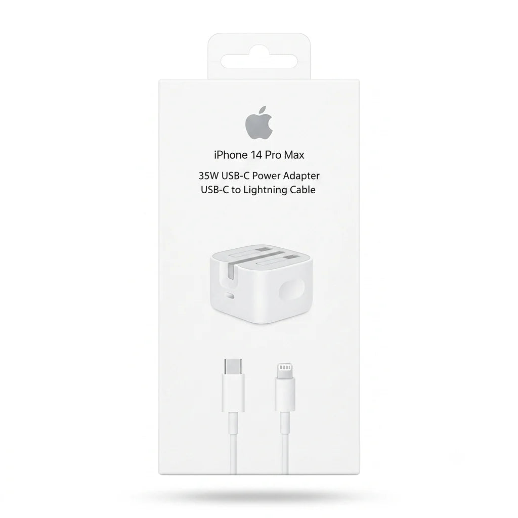 35W USB-C Power Adapter with USB-C to Lightning Cable for iPhone 14 Pro Max – Fast Charging Kit