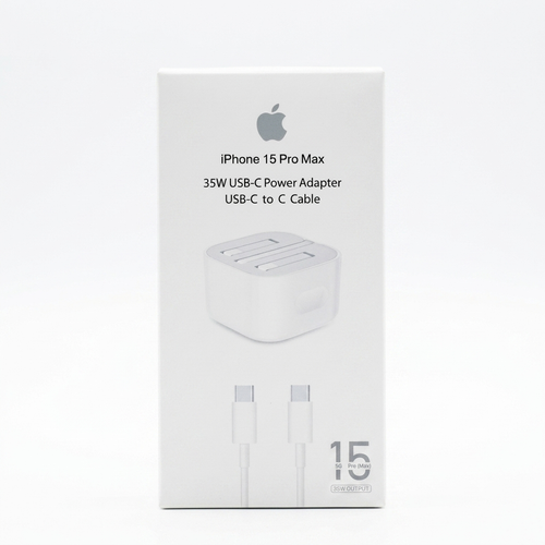 35W USB-C Power Adapter with USB-C to USB-C Cable for iPhone 15 Pro Max – Fast Charging Kit