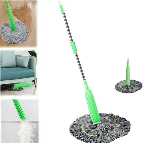 360° Spin Mop with Adjustable Handle – Microfiber Floor Cleaning Mop