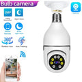360° WiFi Bulb Security Camera – 1080P Night Vision & Auto Tracking