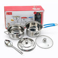 5pcs Heavy Stainless Steel Cookware Set – 17cm Milk Pan & Casserole