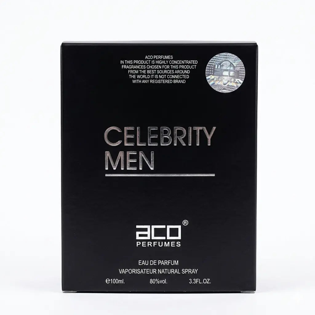 ACO Perfumes Celebrity Men Eau De Parfum – 100ml (3.3 fl. oz.)