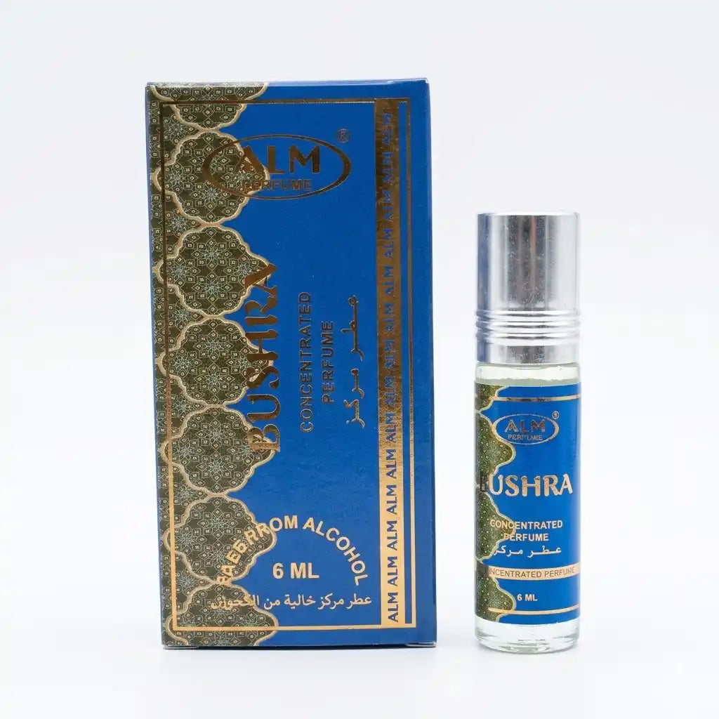 ALM Perfume Bushra Concentrated Perfume Oil | 6ml Roll-On Attar | Alcohol-Free