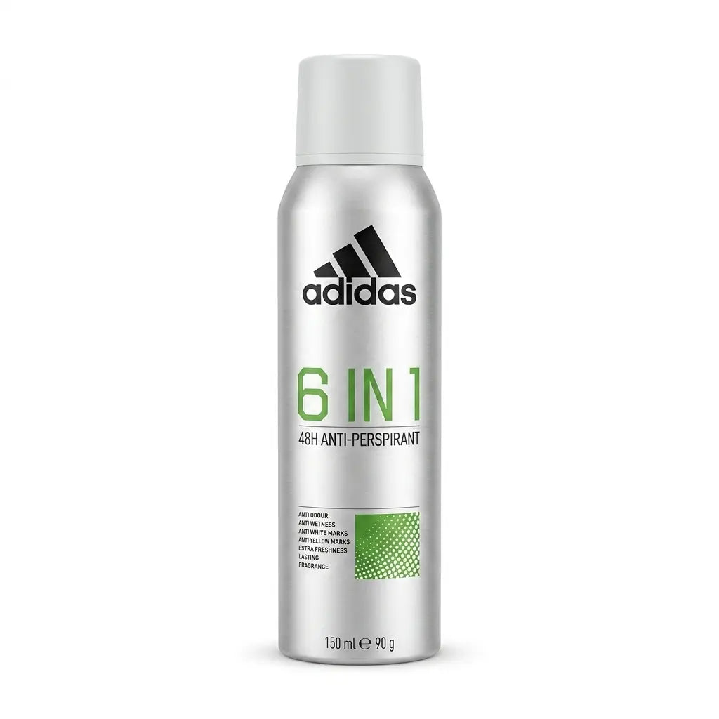 Adidas 6 In 1 Anti-Perspirant Deodorant Body Spray 150ML – 48H Freshness & Protection