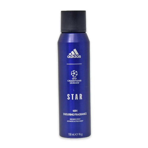 Adidas Champions League STAR Body Spray – Aromatic Citrus 48H Freshness 150ml