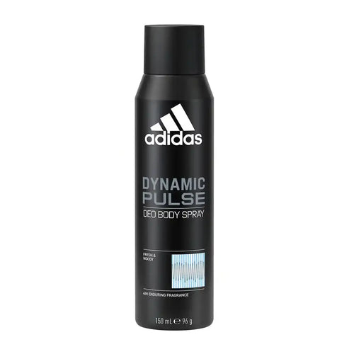 Adidas Dynamic Pulse 150ml Body Spray – Fresh & Woody Deodorant with 48H Enduring Fragrance