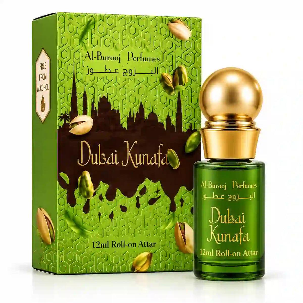 Al-Burooj Dubai Kunafa Luxury Roll-On Attar – 12ml