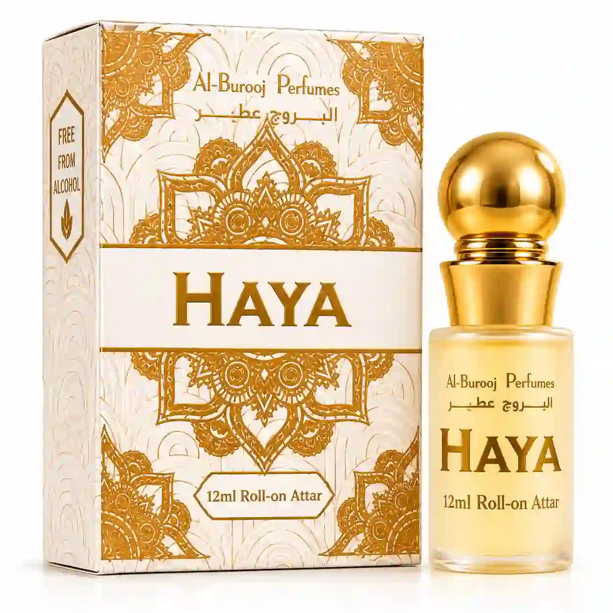 Al-Burooj Haya Luxury Roll-On Attar – 12ml