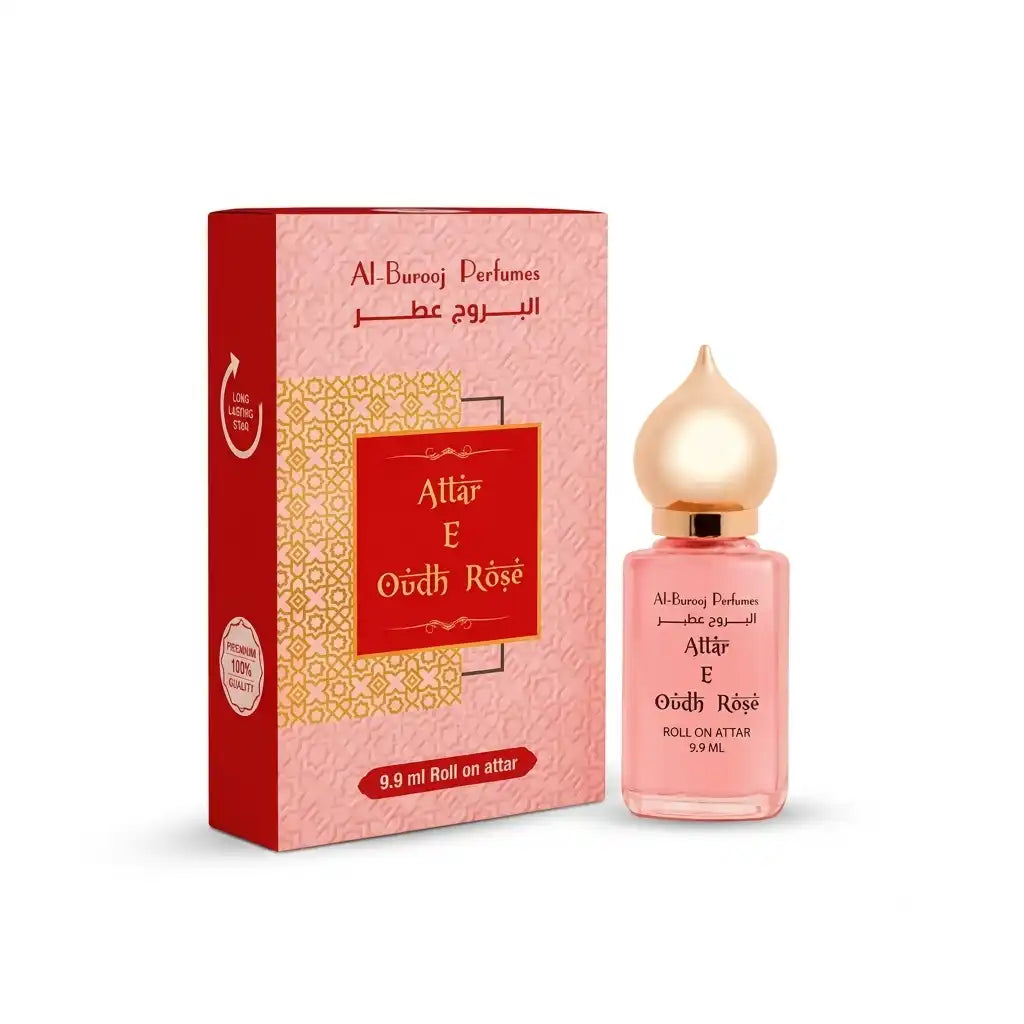 Al-Burooj Oudh Rose Roll-On Attar – 9.9ml