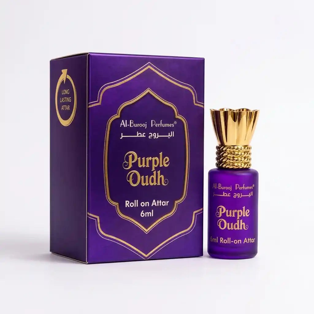 Al-Burooj Perfumes Purple Oudh Roll-On Attar – 6ml