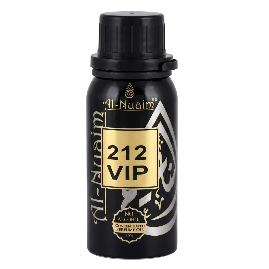 Al-Nuaim 212 VIP Concentrated Perfume Oil | 100g | Alcohol-Free Attar | Men