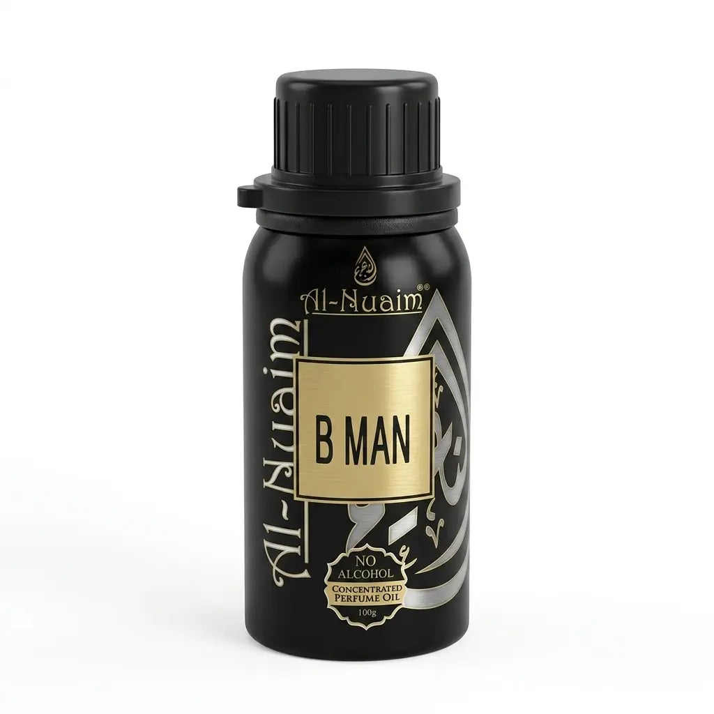 Al-Nuaim B Man Concentrated Perfume Oil | 100g | Alcohol-Free Attar | Men