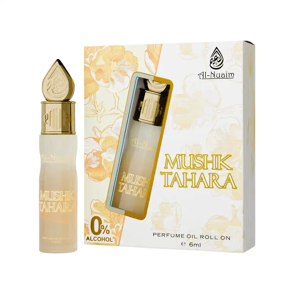 Al-Nuaim Mushk Tahara Perfume Oil Roll-On | 0% Alcohol Concentrated Attar (6ml)