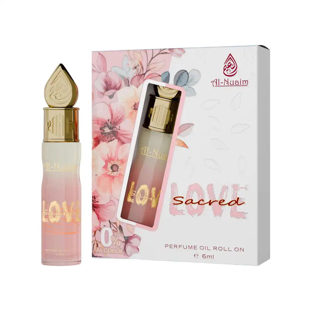 Al-Nuaim Sacred Love Perfume Oil Roll-On 6ml | Alcohol-Free Long Lasting Floral Attar for Women