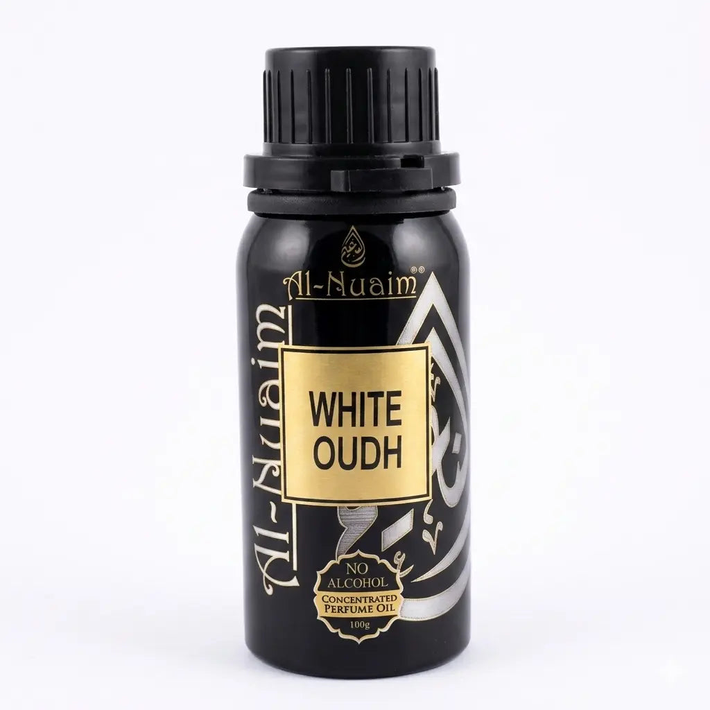 Al-Nuaim White Oudh Concentrated Perfume Oil | 100g | Alcohol-Free Attar | Unisex