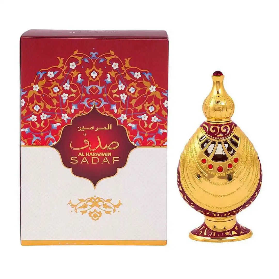 Al Haramain Sadaf Concentrated Perfume Oil – 15ml | Alcohol-Free Oriental Floral Attar for Men & Women