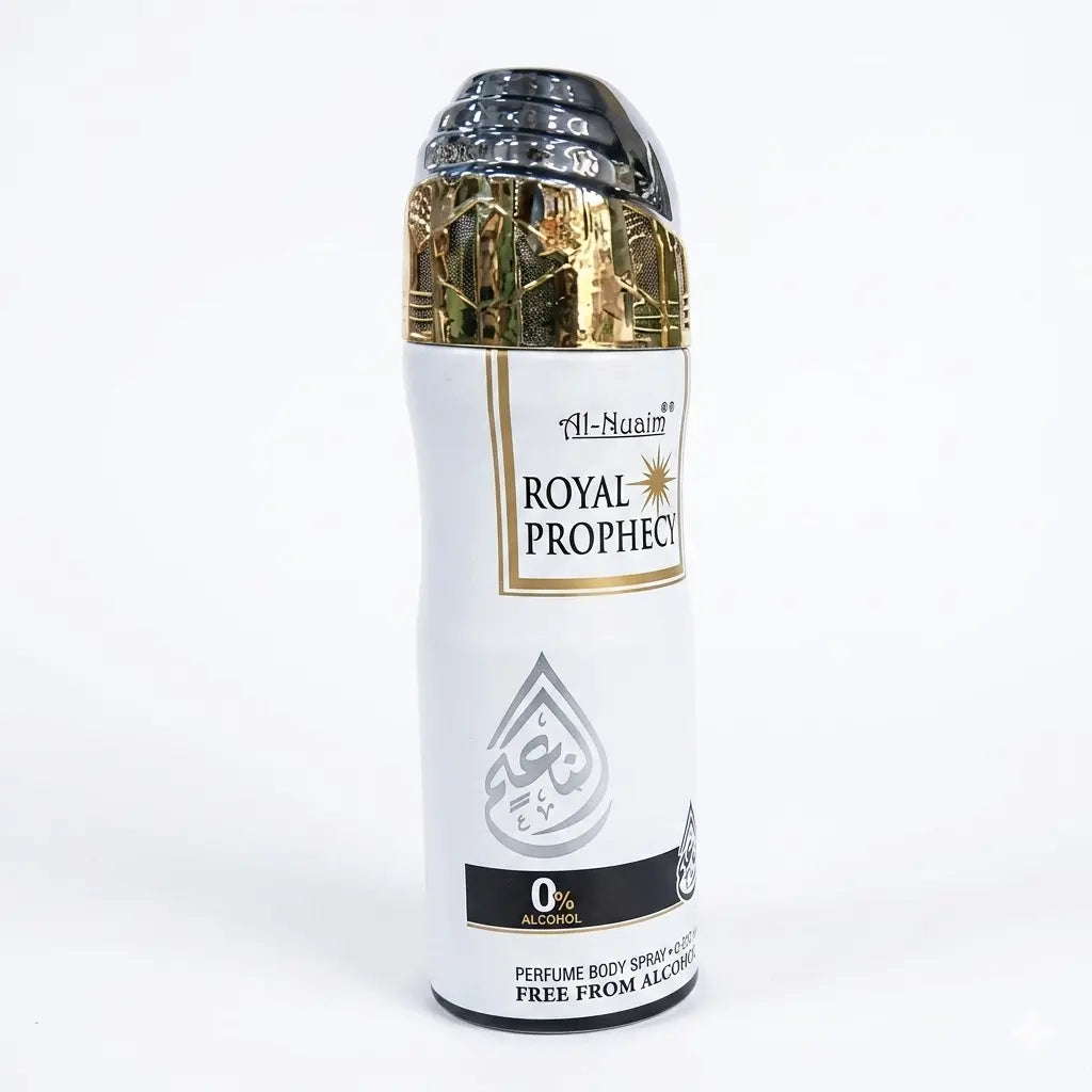 Al Nuaim Royal Prophecy Perfume Body Spray 200ML – Alcohol-Free Long Lasting Fragrance