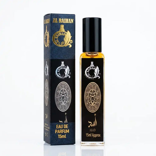Al Raihan Asad Eau de Parfum – Amber Spicy Oriental Fragrance, 15ml