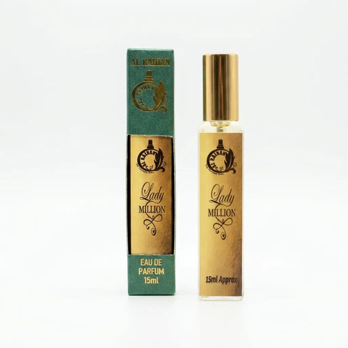 Al Raihan Lady Million Eau De Parfum 15ml for Women | Long Lasting Floral Fruity Perfume
