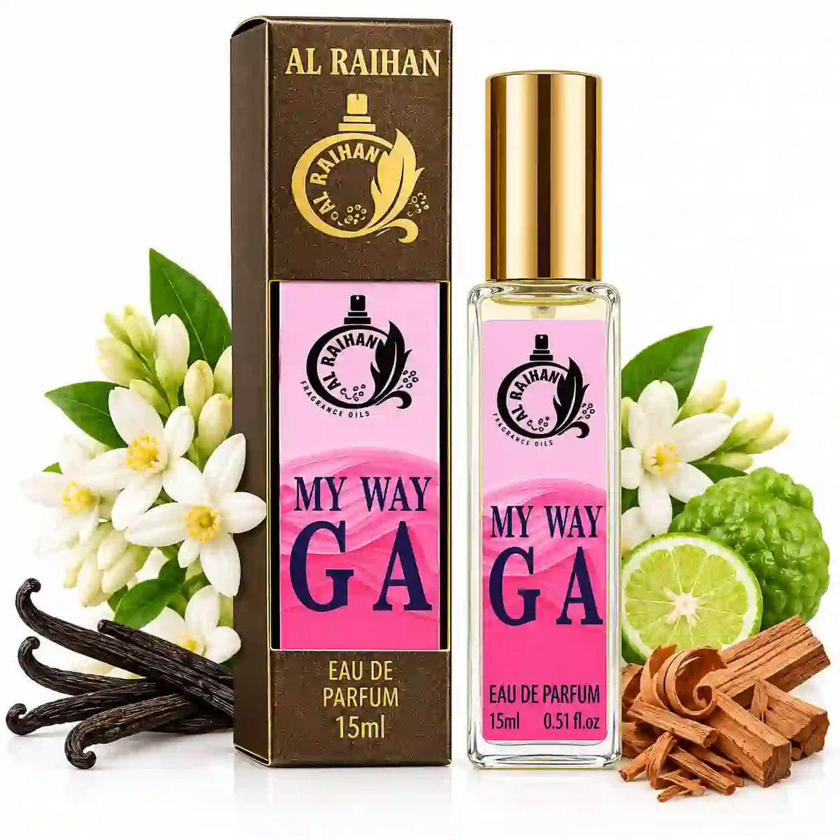 Al Raihan My Way GA Eau de Parfum 15ml – Floral Fruity Perfume