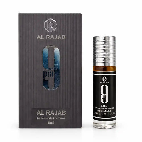 Al Rajab 9PM 6ml Attar – Alcohol Free Long Lasting Concentrated Perfume Oil For Men