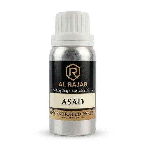 Al Rajab Asad Concentrated Perfume Oil | 100g Pure Attar | Alcohol-Free | UAE