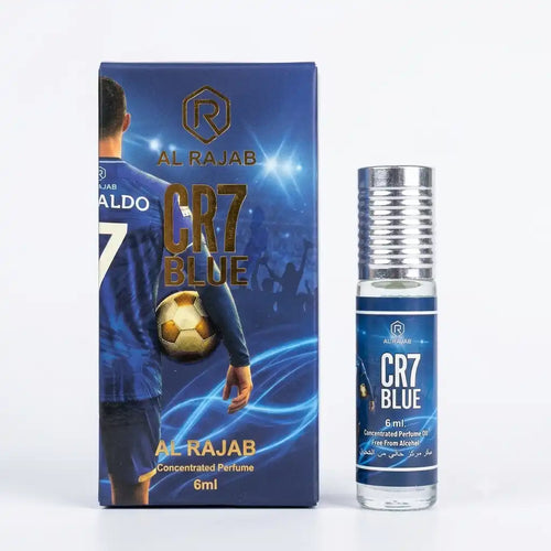 Al Rajab CR7 Blue Concentrated Perfume Oil 6ml | Alcohol-Free Roll-On Attar for Men