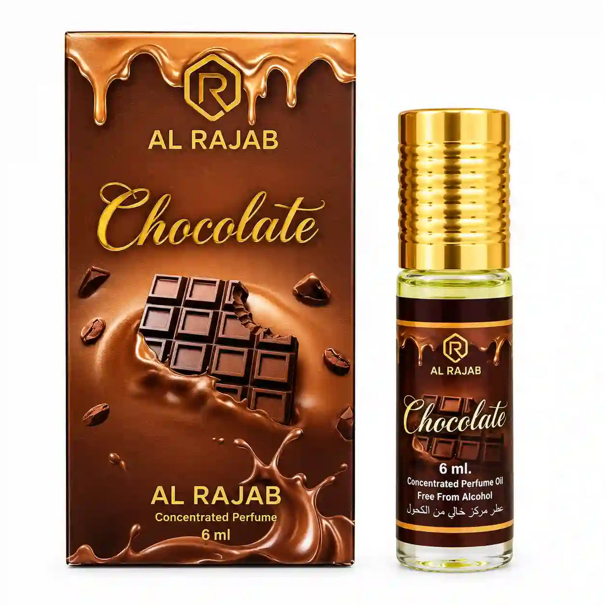 Al Rajab Chocolate Attar 6ml – Sweet Chocolate Perfume Oil