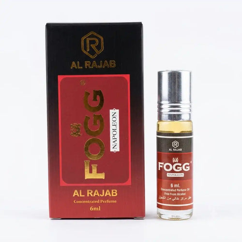 Al Rajab FOGG Napoleon Concentrated Perfume Oil 6ml Attar | Alcohol-Free Long Lasting Roll-On for Men