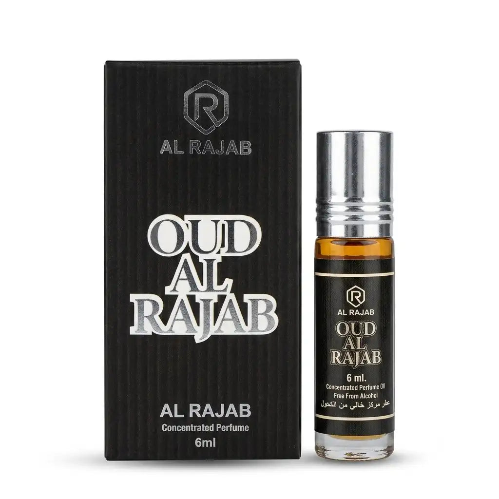 Al Rajab Oud Al Rajab Concentrated Perfume Oil 6ml | Alcohol-Free Attar
