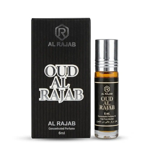 Al Rajab Oud Al Rajab Concentrated Perfume Oil 6ml | Alcohol-Free Attar
