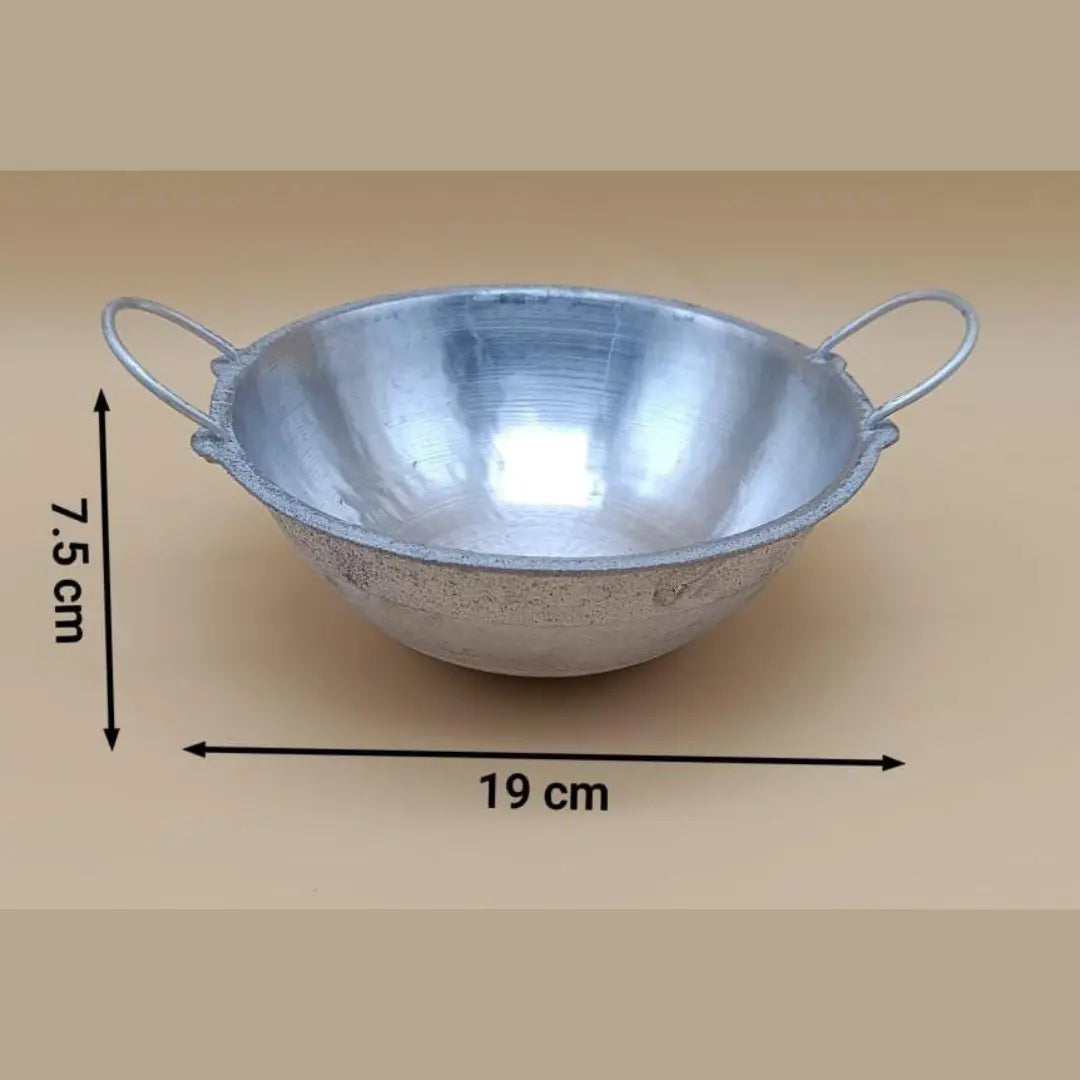 Aluminium Traditional Frying Pan (9 Sizes Available) – Heavy-Duty Sri Lankan Thachchi Kadai / Wok