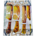 Anti-Static Tortoiseshell Comb Set | 4-Piece High Quality Combs