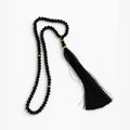 Black Crystal Tasbeeh 100 Beads | Elegant Prayer Beads