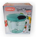 Chirag Jumbo Quick Chopper 1000ml – 6 Blade 2-in-1 Vegetable Cutter