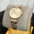 Contena Quartz Analog Watch for Women – Elegant Rose Gold & Silver Design