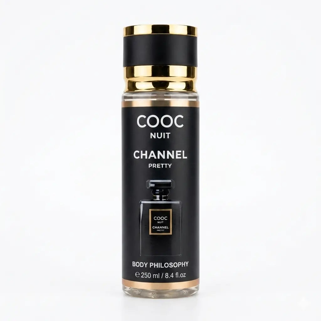 Cooc Nuit Channel Pretty Body Philosophy Mist for Women | 88ml / 250ml | Dark Floral Fragrance
