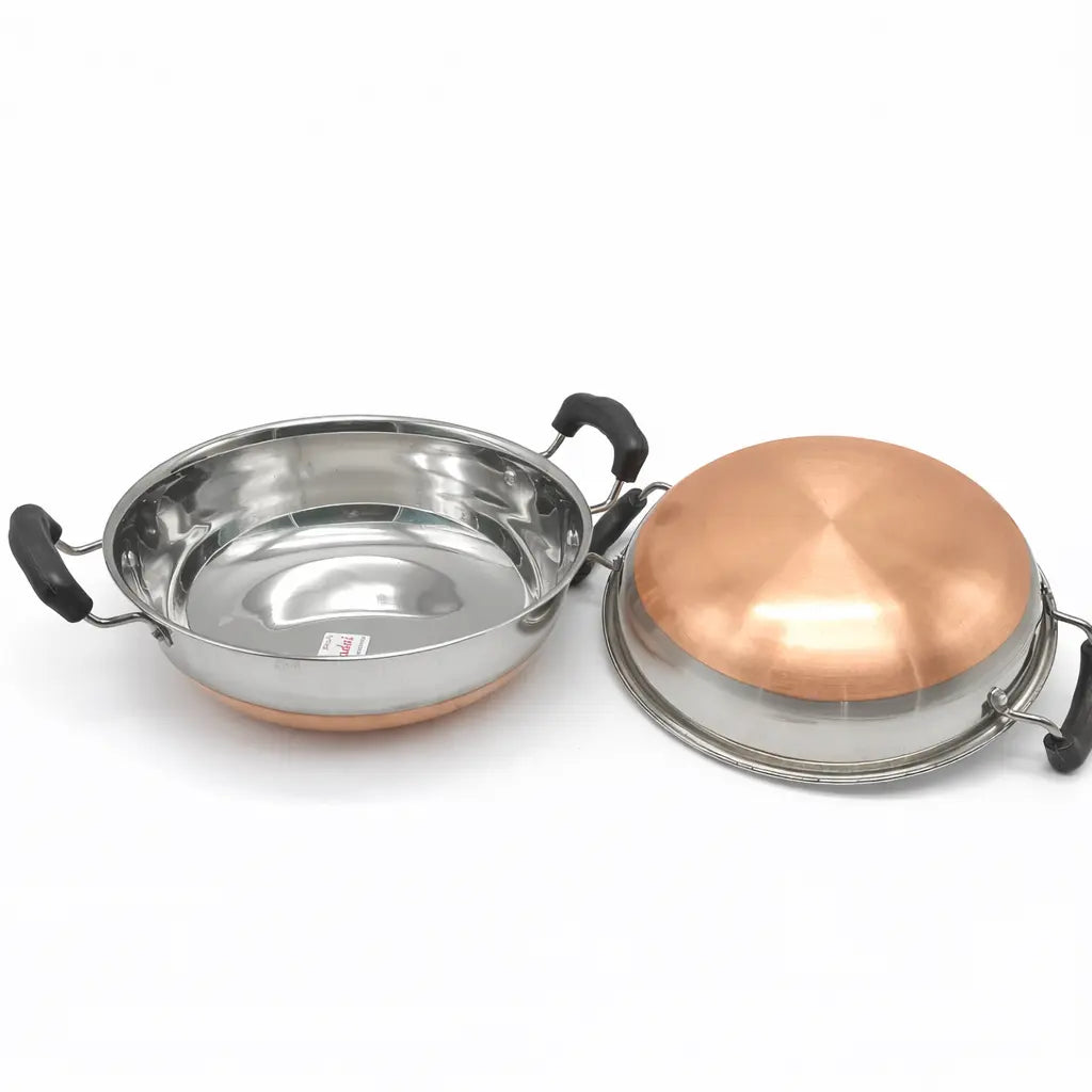 Copper Bottom Stainless Steel Kadai