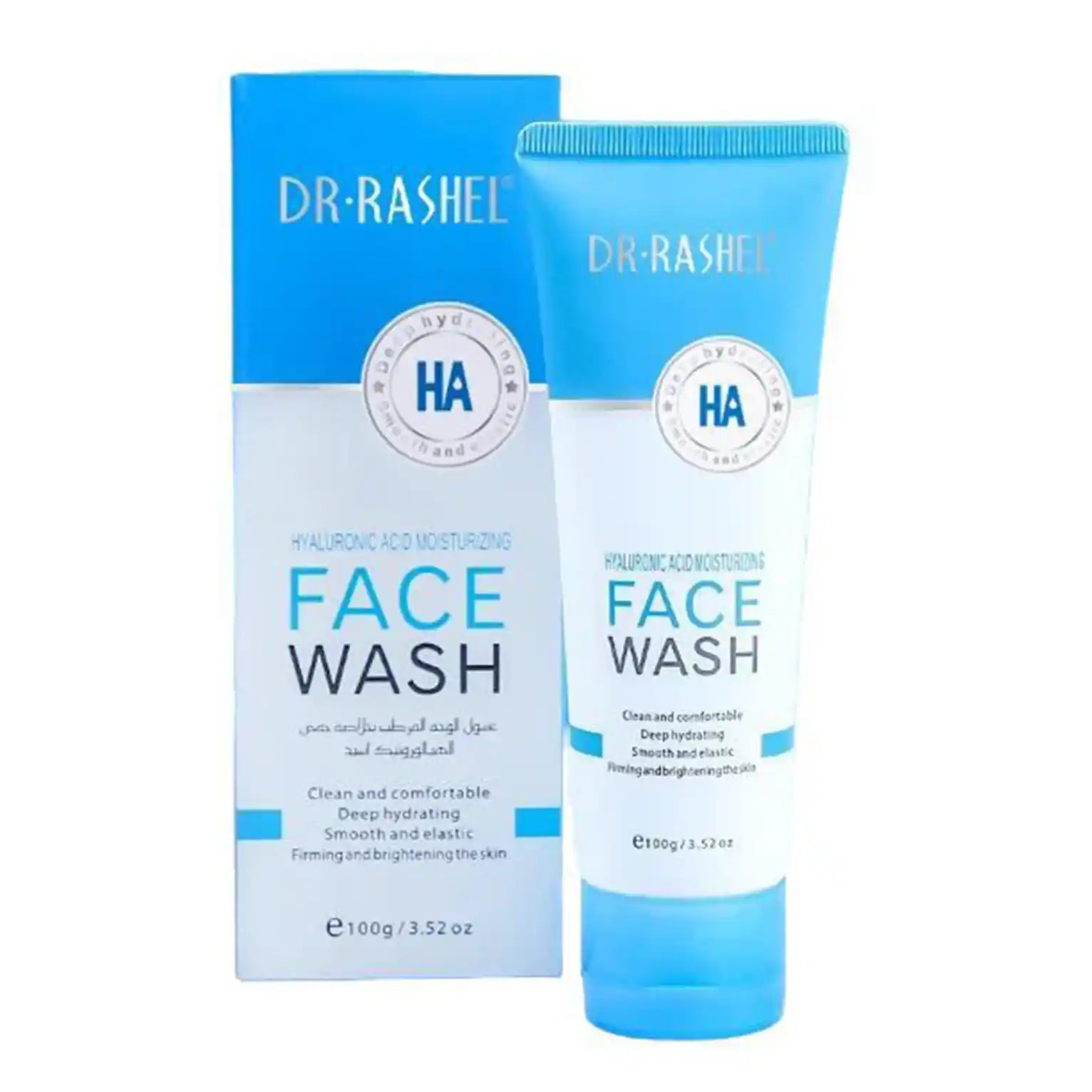 DR·RASHEL Hyaluronic Acid Moisturizing Face Wash 100g – Deep Hydration & Skin Brightening Cleanser