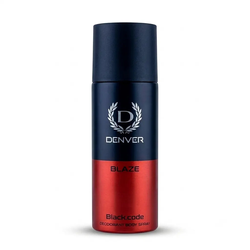 Denver Blaze Black Code Deodorant Body Spray 150ml | Long Lasting Freshness for Men