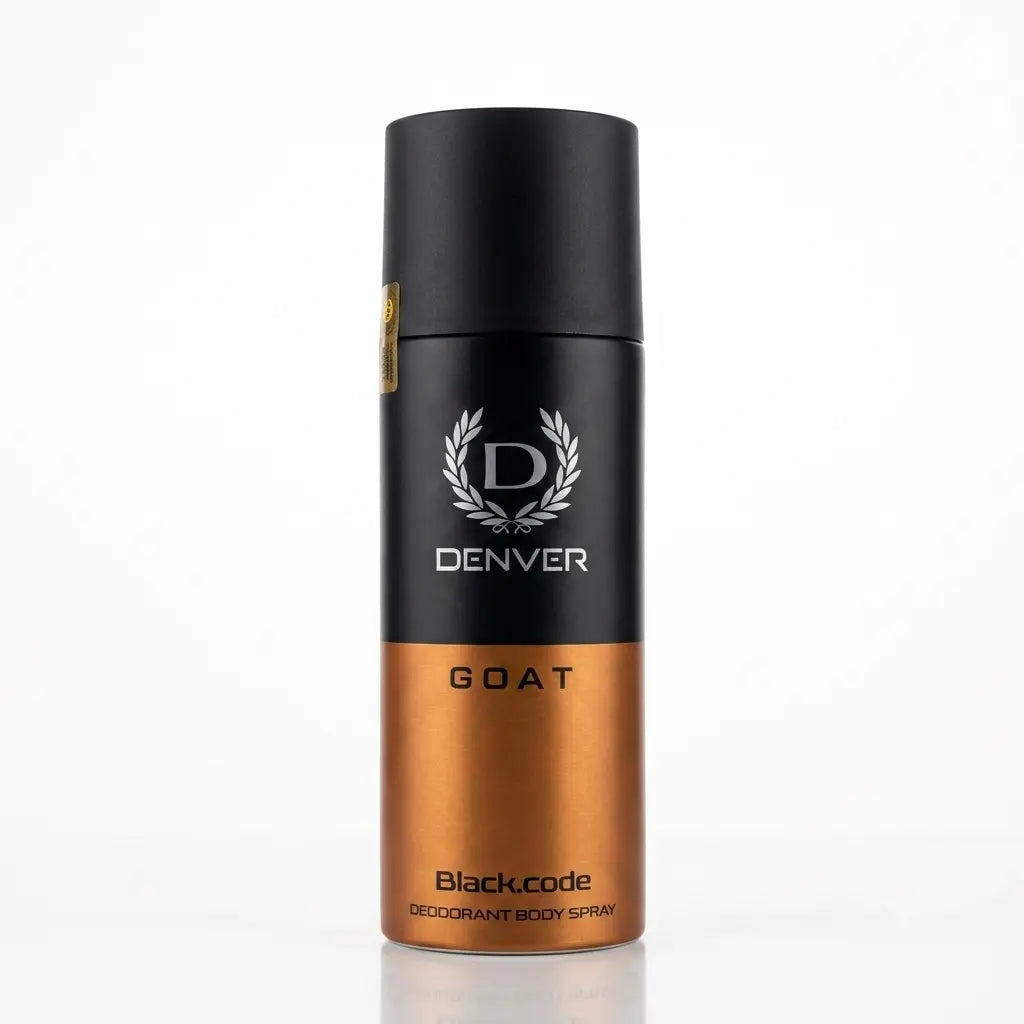 Denver GOAT Black Code Deodorant Body Spray 150ml | Long Lasting Freshness for Men