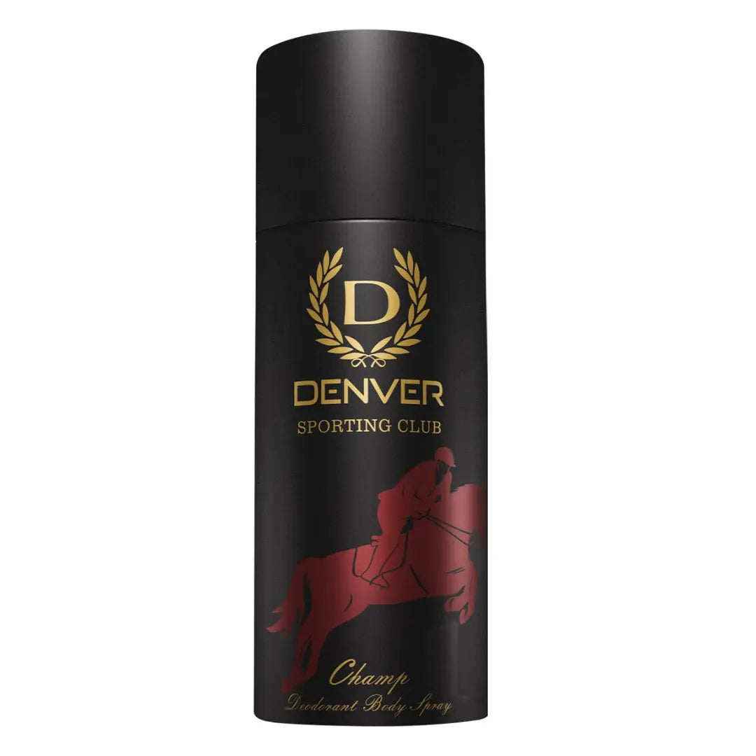 Denver Sporting Club Champ Body Spray for Men | 150ml Long-Lasting Deodorant | Bold Spicy Fragrance