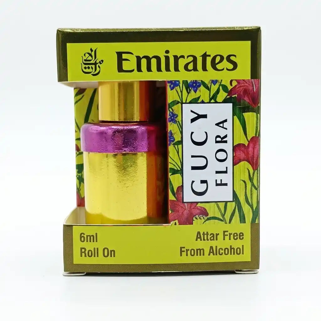 Emirates Gucy Flora 6ml Attar | Gucci Flora Inspired Floral Perfume Oil for Women | Alcohol-Free Roll-On