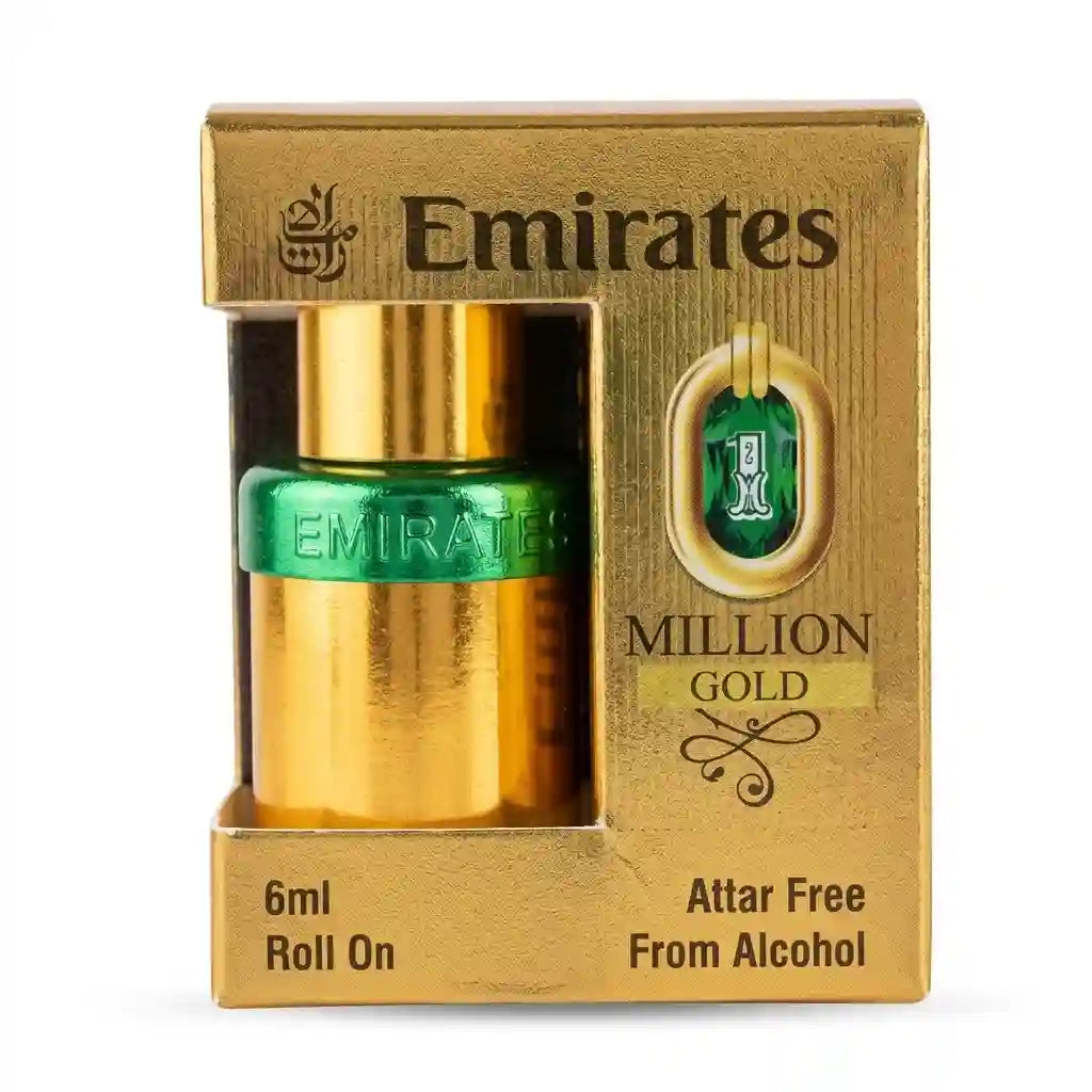 Emirates Million Gold Roll-On Attar – 6ml