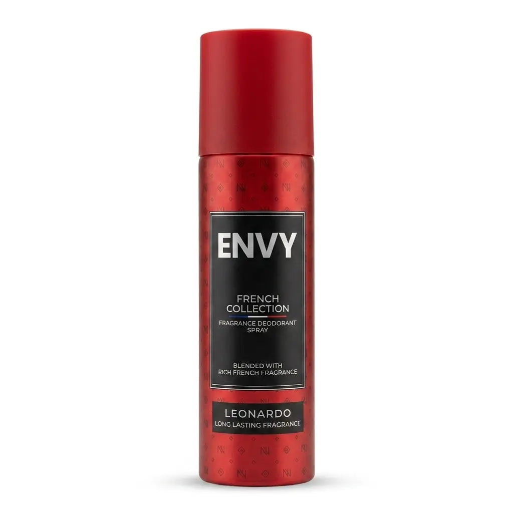 Envy French Collection Leonardo Fragrance Deodorant Spray | 120ml | Long-Lasting Scent for Men