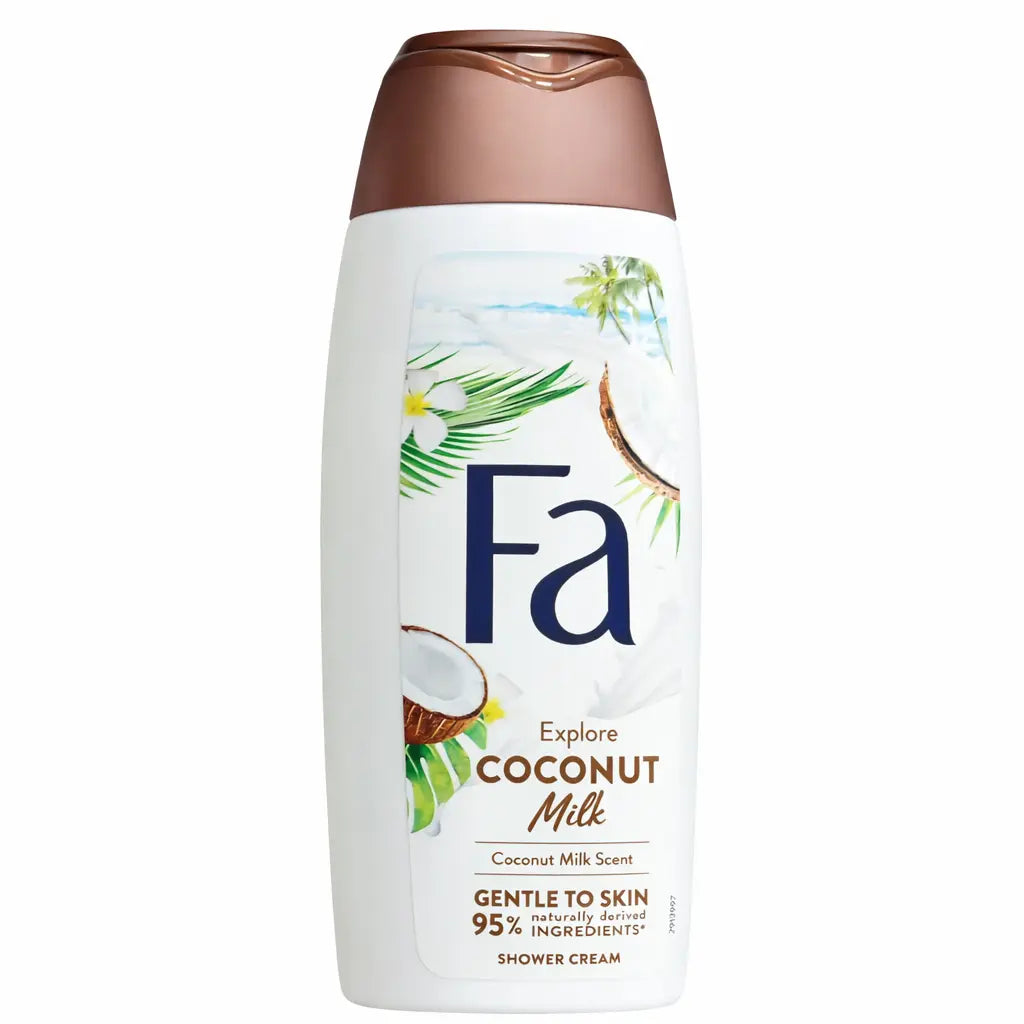Fa Explore Coconut Milk Shower Cream – Gentle Coconut Scent Body Wash (250ml)