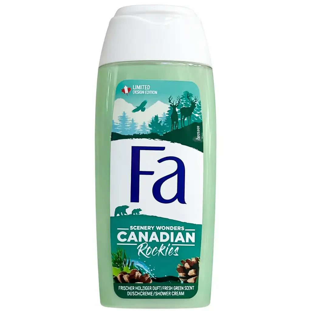 Fa Scenery Wonders Canadian Rockies Shower Cream – Fresh Green Scent (250ml)